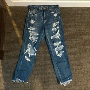 American eagle high rise mom jeans